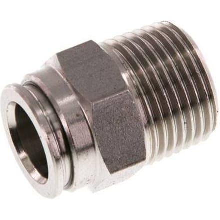 10mm x R3/8'' RVS Insteekfitting Buitendraad FKM