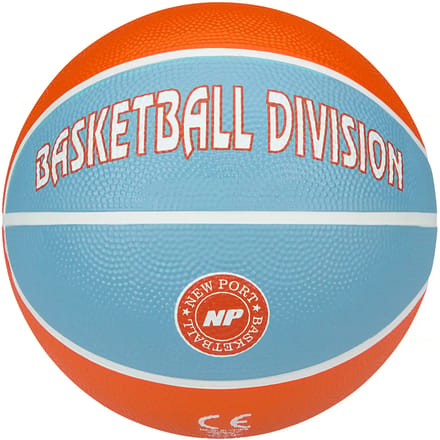 New Port Mini Basketbal Print - Oranje/Aqua/Wit - 3