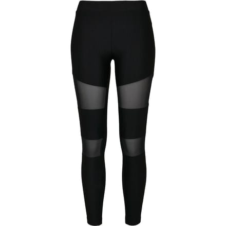 Urban Classics - Tech Mesh Rib Legging - 4XL - Zwart