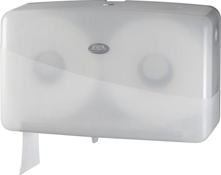 Euro Products Toiletroldispenser Mini-duo Jumbo 40 Cm Wit