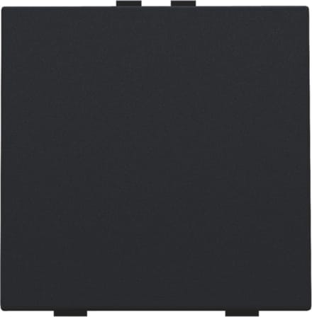 Niko Home Control Enkele Drukknop Zwart Staal - 161-51001