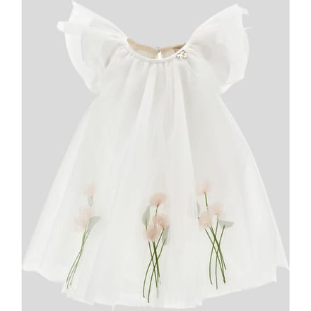 jurk met bloemen wit meisje