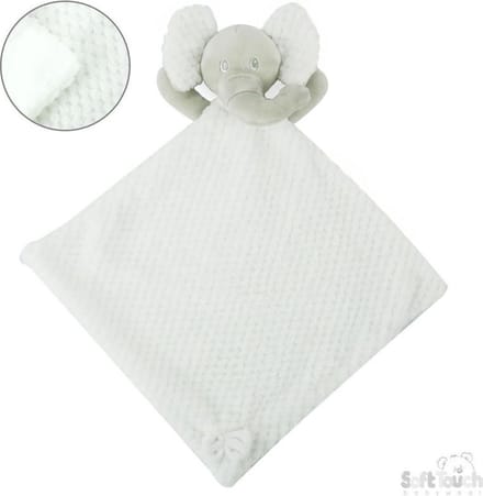 Soft Touch Knuffeldoekje Elephant 30 Cm Polyester Wit