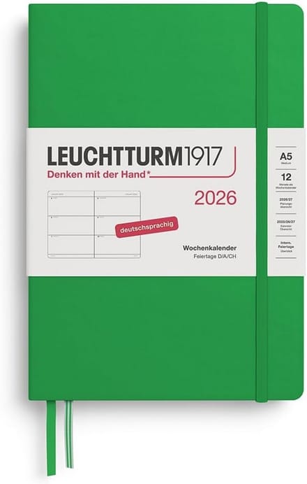Weekkalender 2026 A5 Medium - 12 Maanden Overzichtelijk - Duits