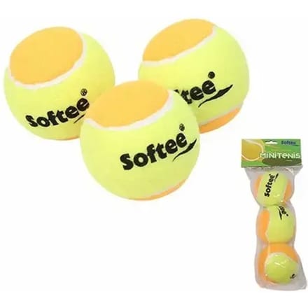 Set van 3 tennisballen voor kinderen Softee Minitenis