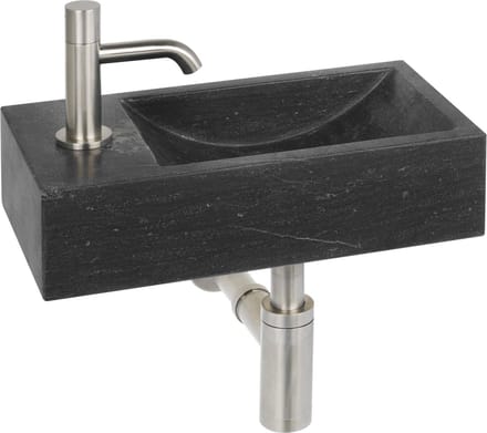 Ben Venetia fonteinset met RVS-look kraan links natuursteen