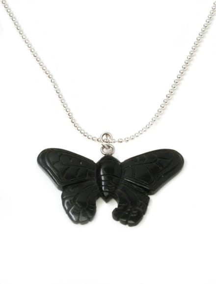 Heaven Eleven KIDS - Meisjes - ketting - ballchain - rvs - vlinder - bone