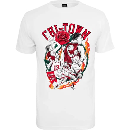 Mister Tee - Chi-Town Player Heren T-shirt - XL - Wit