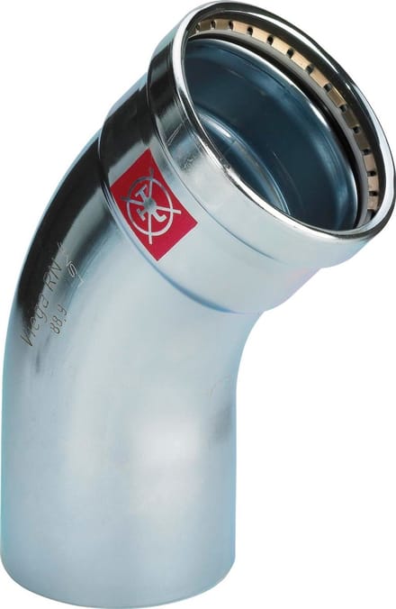 Viega Persfitting met 2 aansluitingen