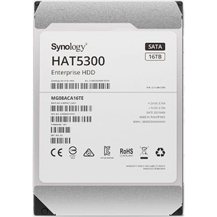 Synology Enterprise Series - 16TB - Harde schijf - HAT5300-16T - SATA-600 - 3.5"