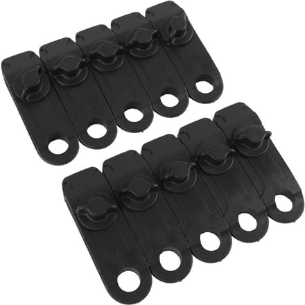 10 stuks Tarp Clips Stevige Plastic Heavy Duty Tent Clips Zwembadafdekking Clips voor Kampeer Luifels Luifels black