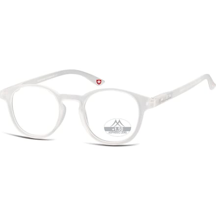 Montana Eyewear MR52D ronde leesbril +2.00 milky transparant