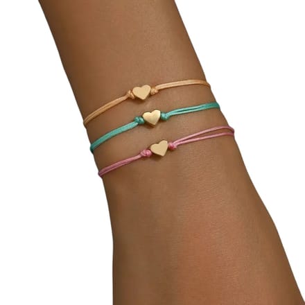 Livano Armband - Staal - Nep Zilver - Dames - 3 St - Gemengd