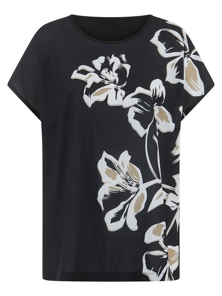 Shirt aangeknipte mouwen Van Emilia Lay zwart
