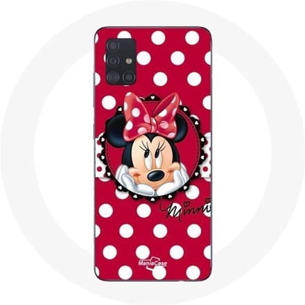 Coque Samsung Galaxy A51 Minnie Mouse Dessin animé Rouge