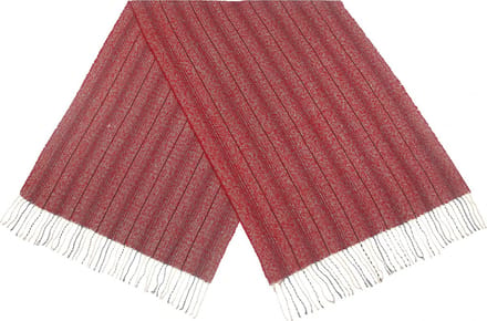 Cwi Sjaal - Stripes - Dames - 65 X 180 Cm - Rood
