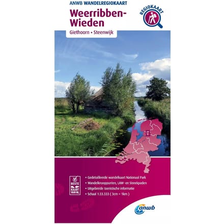 ANWB Wandelkaart Weerribben- Wieden