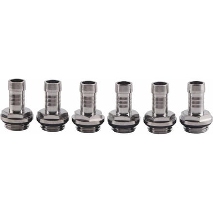 6 STUKS PC Waterkoeling Twee aanraakkoppeling G1 4 Draad Tuitconnector voor Buis 9.2mm