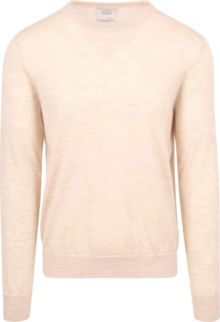 King Essentials The John Pullover Merino Ecru - Maat S - Heren - Pullovers