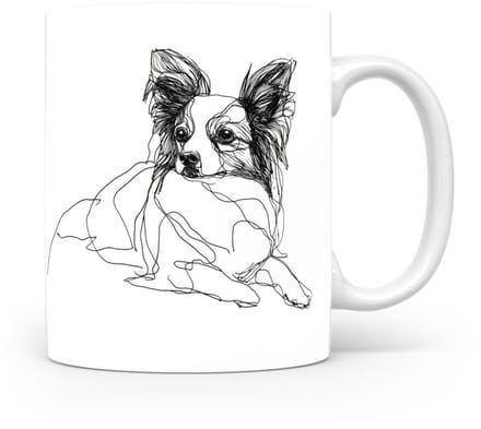 Beker Vlinderhondje (Papillon/Phalène)