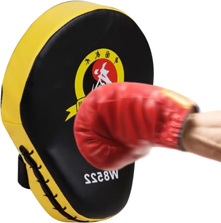 Bokspads Set - Trainingspads - Vechtsport Training - Duurzame Constructie - 25 x 19 cm - Geel
