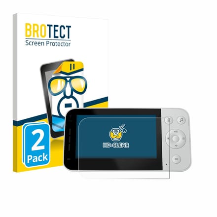 BROTECT - Screenprotector voor Philips Avent SCD951/26 - Folie Beschermfolie transparant 2 Stuks