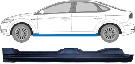 Volledige dorpel voor Ford Mondeo 2007-2015 / Links