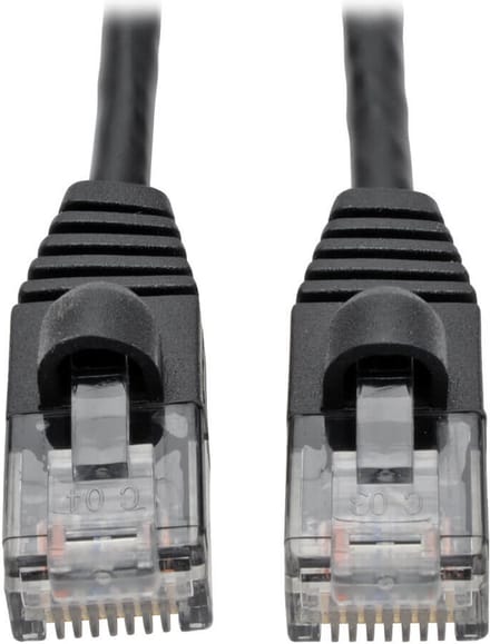 Tripp-Lite N261-S04-BK Cat6a Gigabit Snagless Molded Slim UTP Network Patch Cable (RJ45 M/M), Black, 4 ft. TrippLite