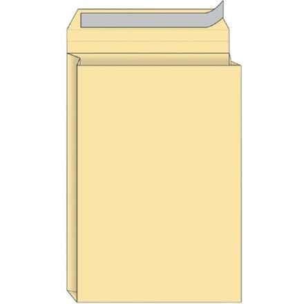 Envelop Quantore monsterzak 229x324x38mm zelfklevend creme 125 stuks