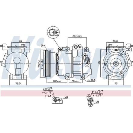 Compressor airconditioning NISSENS 890232