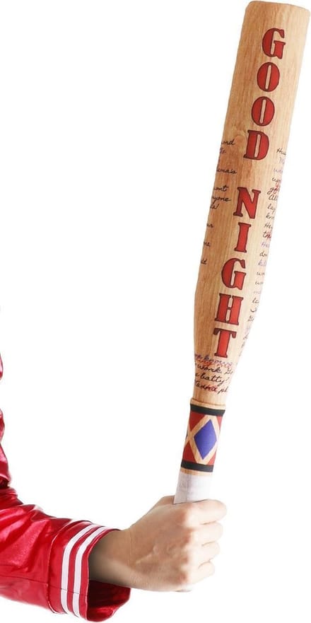 FUNIDELIA Harley Quinn Knuppel voor vrouwen - Rood