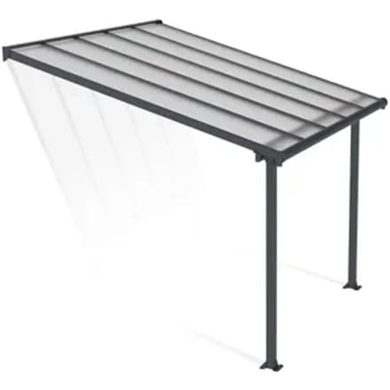 Palram | Canopia - Terrasoverkapping Olympia - Helder - Donkergrijs - 307x294cm