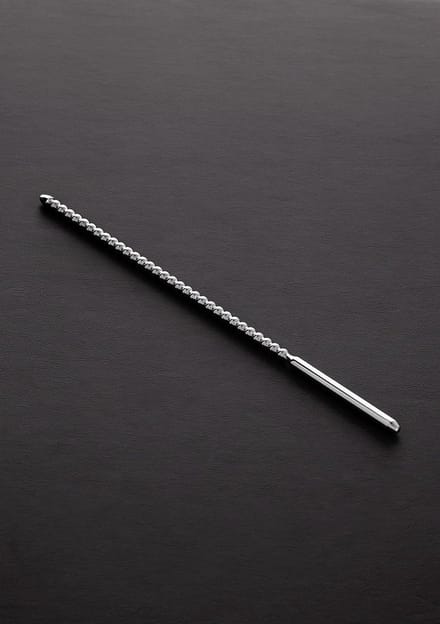 Shots Steel - Penisplug - Geribbelde Penisplug - Voor Extra Gevoel - 240mm Lang - 6mm Diameter