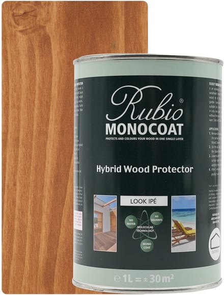 Rubio Monocoat Hybrid Wood Protector Look Ipé 1L 133909