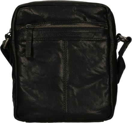 Spikes & Sparrow Bronco Kleine Schoudertas Heren - Leer - Zwart