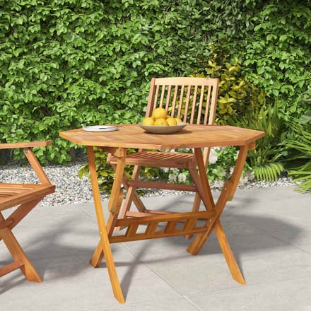 vidaXL - Tuintafel - inklapbaar - 90x75 - cm - massief - acaciahout