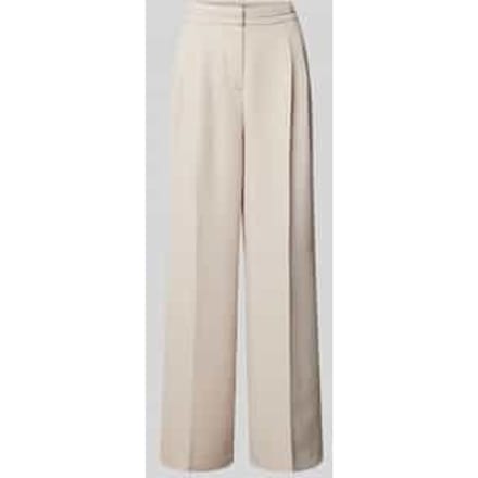 Straight leg stoffen broek met elastische band