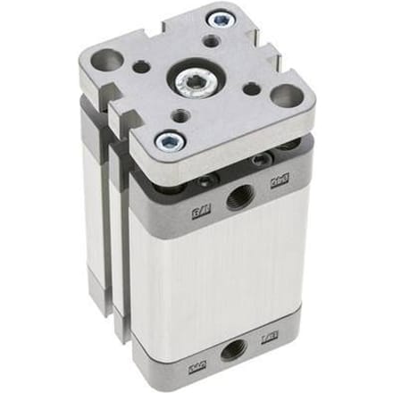 ISO 21287 Compacte Dubbelwerkende Cilinder 40-40mm - Magnetisch - Niet-roterend