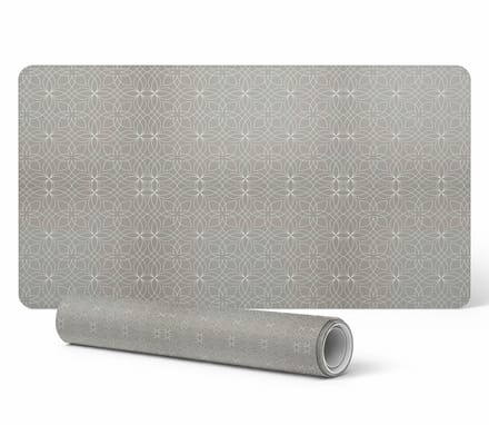 Designer laptop beschermmat met geometrisch ornament, 90x45 cm