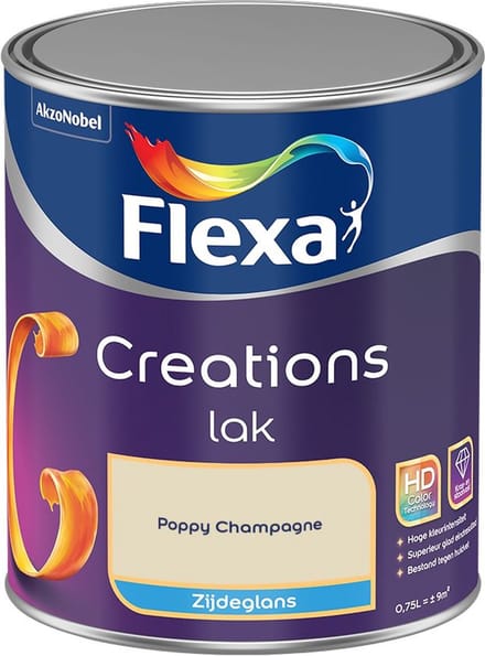 Flexa - Creations Lak Zijdeglans - Poppy Champagne - Mengverf - 750 Ml