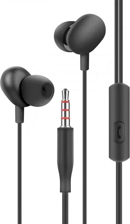 Fontastic 255441 In-Ear Headset - Oordopjes met microfoon - Zacht Zwart