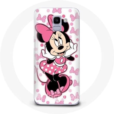 Coque pour Samsung Galaxy A6 2018 Minnie Mouse Dessin animé mignon rose