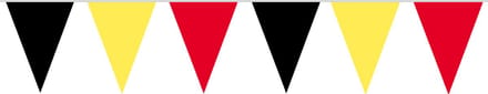 Vlaggenlijn België 10 meter - Punt - Zwart-Geel-Rood