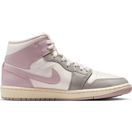 Jordan Aj1 Mid Sneakers Dames - Wit - Maat 36.5 - Mesh/Synthetisch