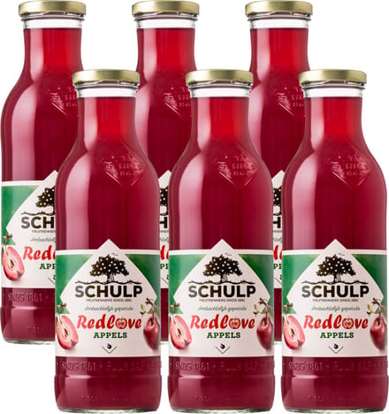 Schulp Red Love Appelsap Ambachtelijk 6 x 0,75 liter