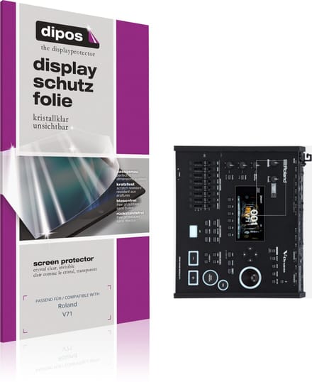 dipos – 2x Beschermfolie geschikt voor Roland V71 | Krasbestendige & heldere Screenprotector Ultra-Thin