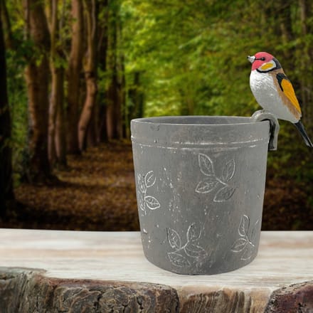 Pothanger Vogel Putter Inclusief Bloempot 13 x 12 cm