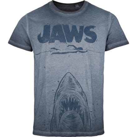 Jaws T-shirt - Jaws - Poster - S tot M - voor Mannen - blauw