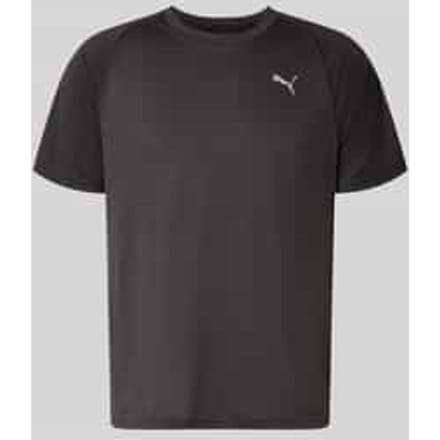 T-shirt met logo en ronde hals
