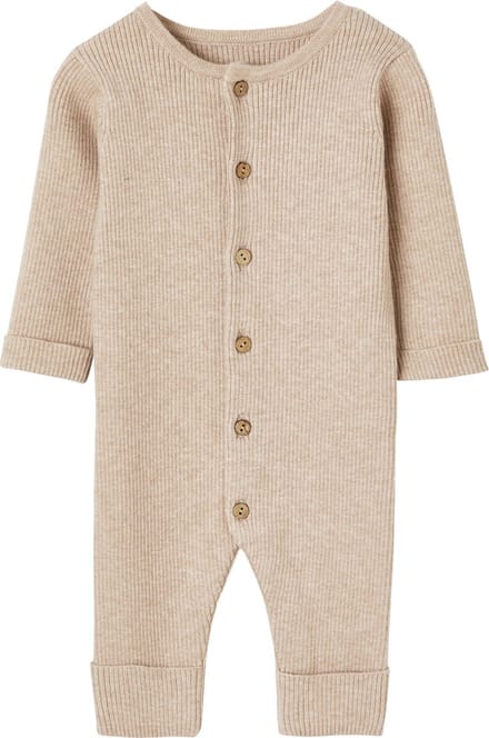 Vertbaudet Geribde babypyjama met lange mouwen